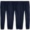 Galaxy by Harvic Boy's Slim Fitting Cotton Stretch Classic Twill Joggers 3 Pack